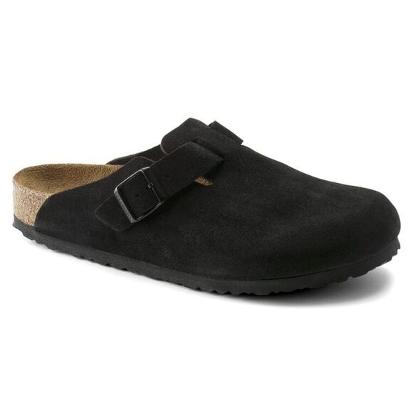 BIRKENSTOCK 11.5 Boston Soft Footbed Suede Leather Sandal EU 45 - Picture 1 of 14